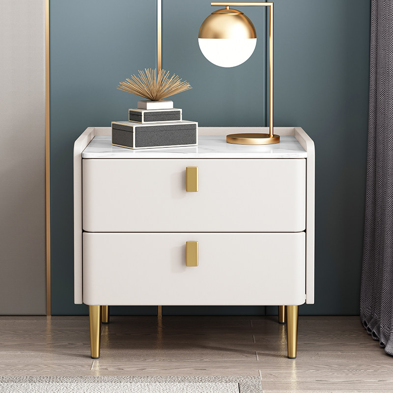 欧派智能床头柜现代简约实木网红极简易无线充电主卧室多功能轻奢