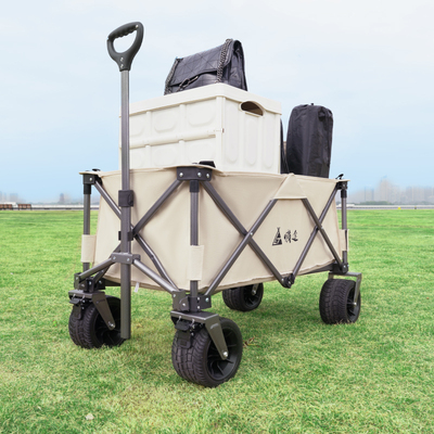 懒途露营推车折叠户外营地野餐拉杆小拖车桌板野营摆摊车省力拉车