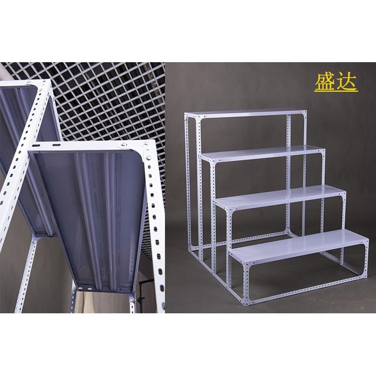 展示架多层置物架梯形角钢花架阶梯落地8E7Q组合货架角铁材料