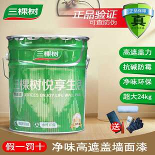 乳胶漆白色内墙室内家用彩色刷墙漆涂料自刷油漆小桶墙面漆