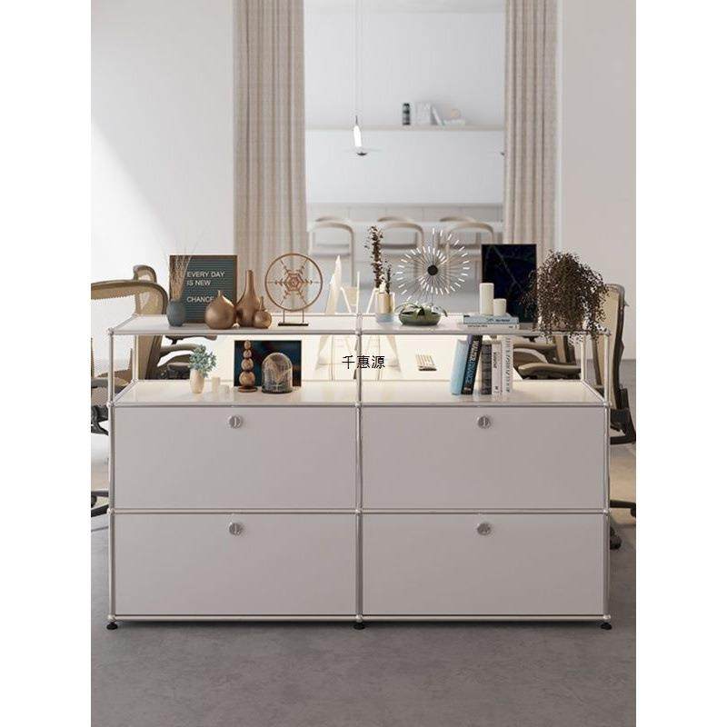 中古usm不锈钢餐边柜现代北欧家用客厅装饰轻奢收纳柜置物柜