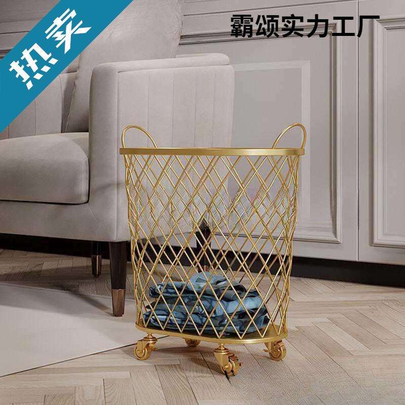 北欧浴室脏衣篓洗衣篮垃圾桶衣物玩具收纳蓝脏衣服收纳框