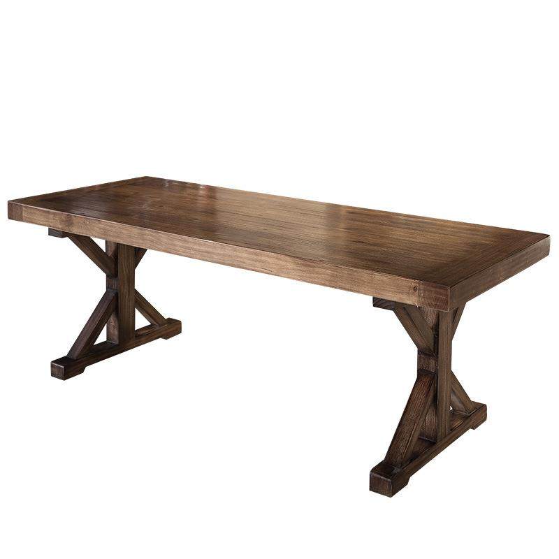 新中式茶桌椅组合茶馆茶道全实木泡茶桌茶店洽谈长条桌直销