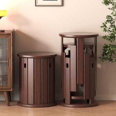 实木餐椅家用2025新款小户型现代简约可叠放餐桌椅子客厅高脚凳子