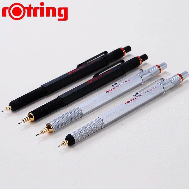 德国rotring红环800活动铅笔头可伸缩0.50.7mm素描绘图金属铅笔
