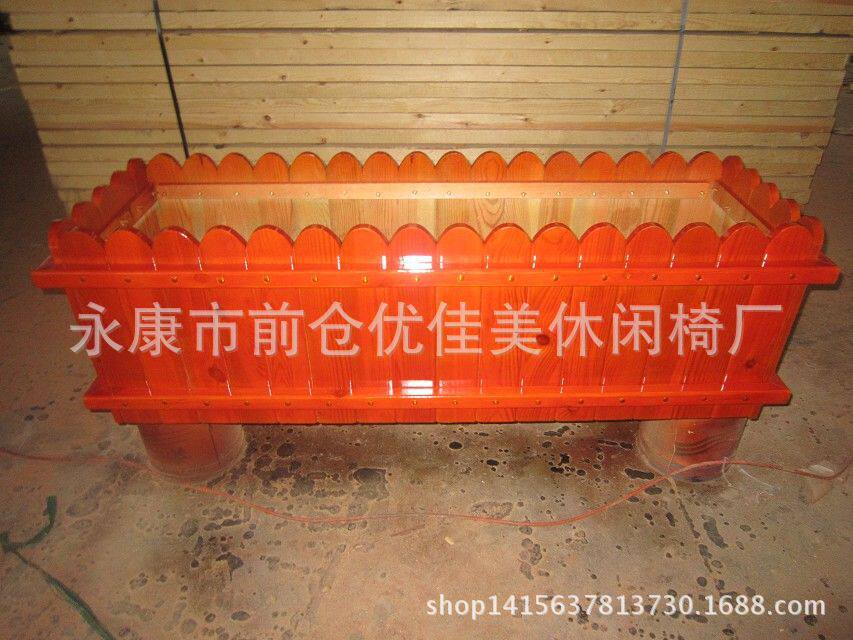 优佳美户外防腐实木垃圾箱