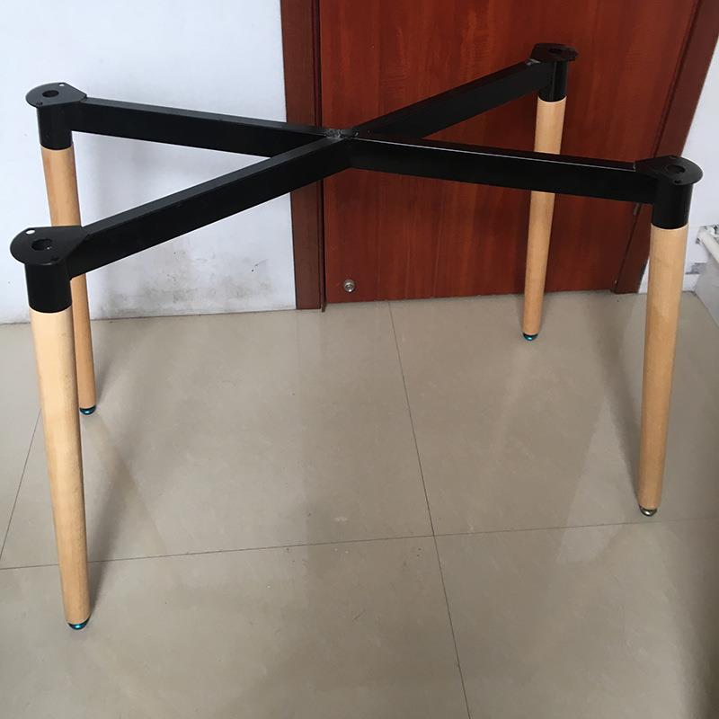 零售桌架支架底座桌腿快餐桌餐桌书桌架榉木安装简易便携家具