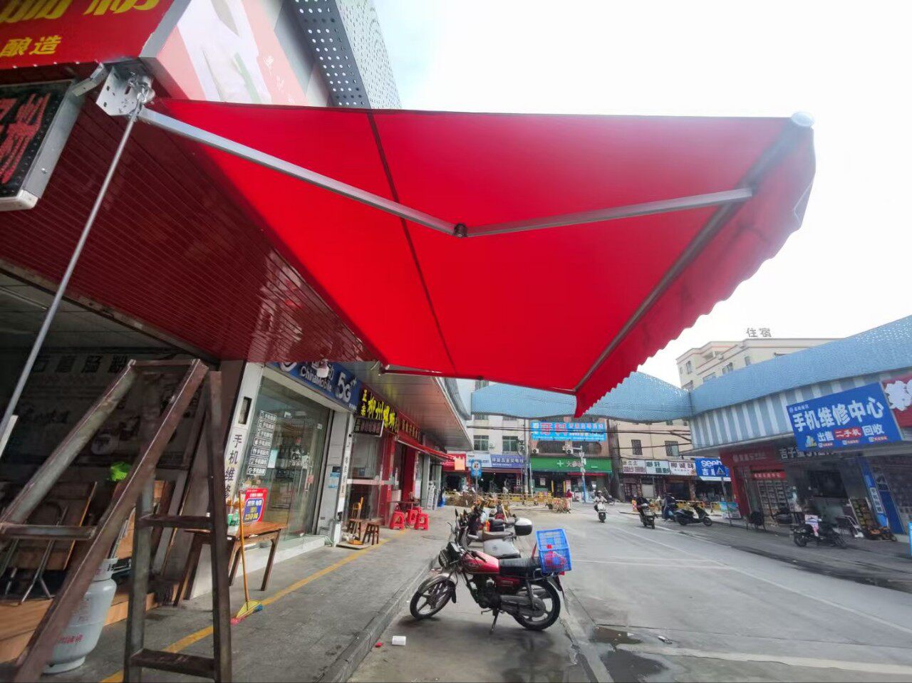 铝合金伸缩曲臂遮阳雨棚配件
