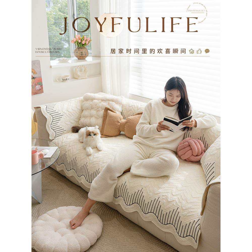 法式奶油风沙发垫2025年新款四季通用高级感固定防滑皮沙发盖布巾,畜牧/养殖物资,畜牧/养殖器械,淘宝优惠券,粉丝福利购,淘宝优惠卷