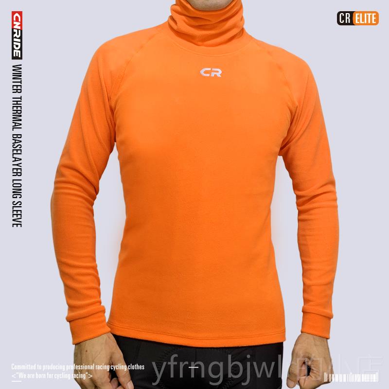 新款CNR保ID动E秋季抓绒暖打底衣 男女冬款高领防风运内衣长袖骑