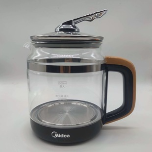 美的养生壶1703单壶配件玻璃壶体食品级不锈钢原装壶身适配1503