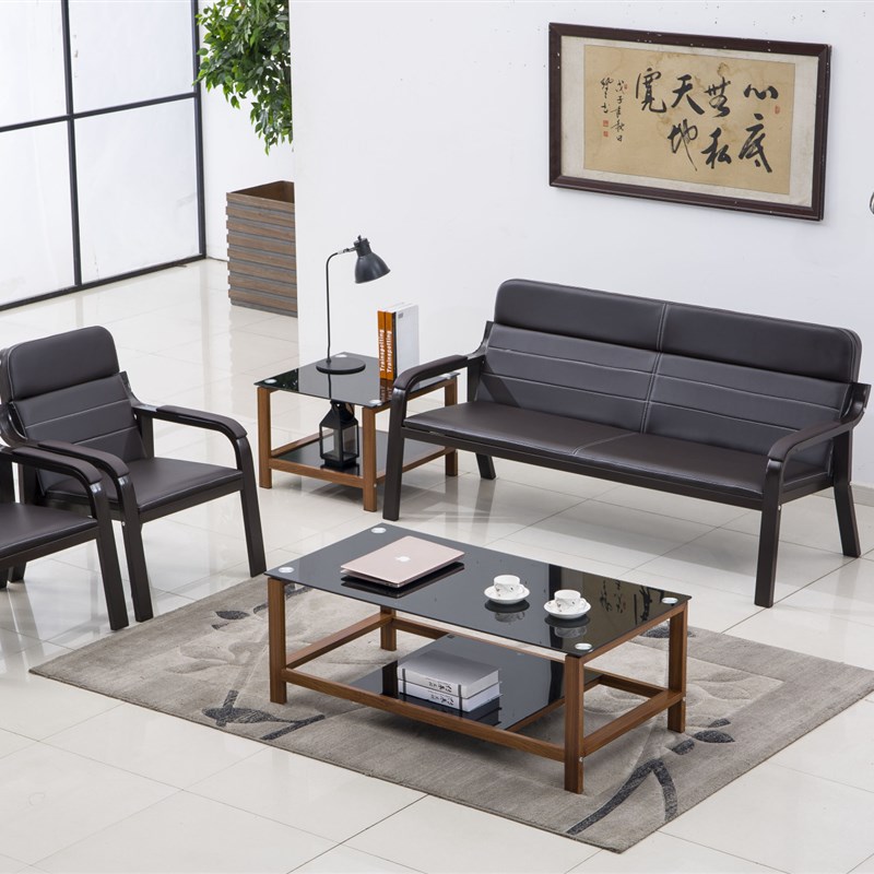 商务会客排椅办公沙发三人位休息椅等候椅公共会议连排长条椅简约
