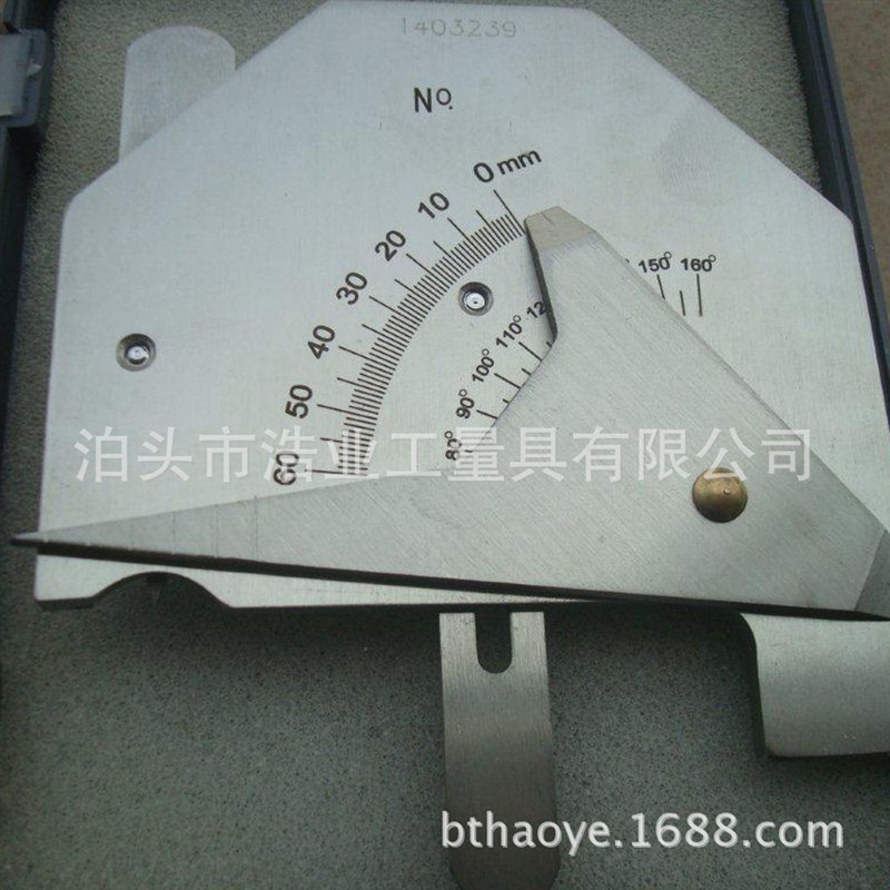 焊接检验尺HJC60型 焊缝规 焊接卡尺双滑条 不锈钢多功能高度尺