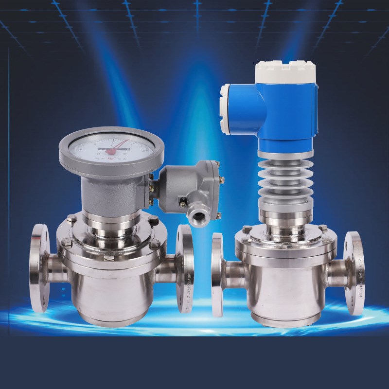 椭圆齿轮流量计柴油重油计量表机械型高精度液体流量表铸铁油表