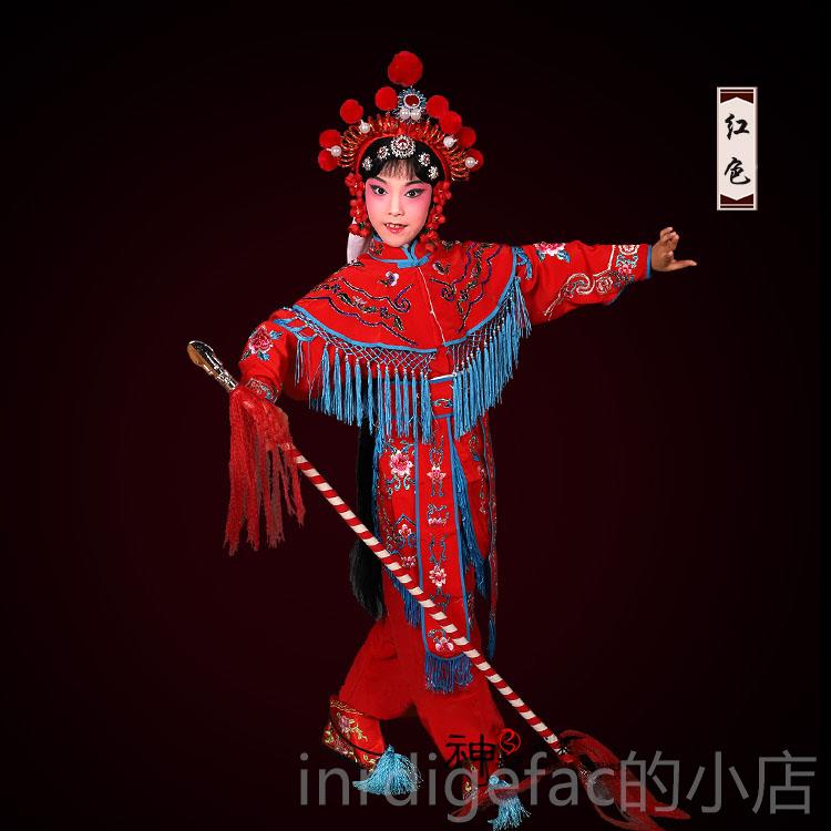 新款京越剧曲戏剧出服装 刀马旦武旦女兵女将女演戏兵衣戏 服