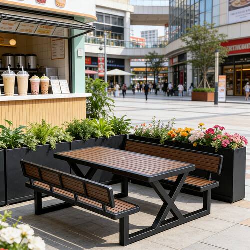 户外塑木桌椅庭院花园室