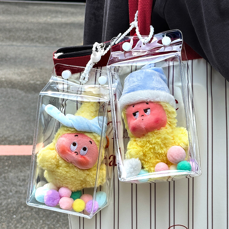 星星人保护罩牛奶盒透明保护套