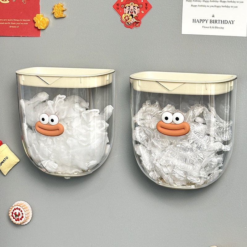 保鲜膜套收纳盒壁挂式厨房冰箱专用一次性保鲜袋过滤网兜整理神器,收纳整理,其他收纳盒,淘宝优惠券,粉丝福利购,淘宝优惠卷