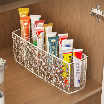 药膏收纳盒分格透明药膏置物架