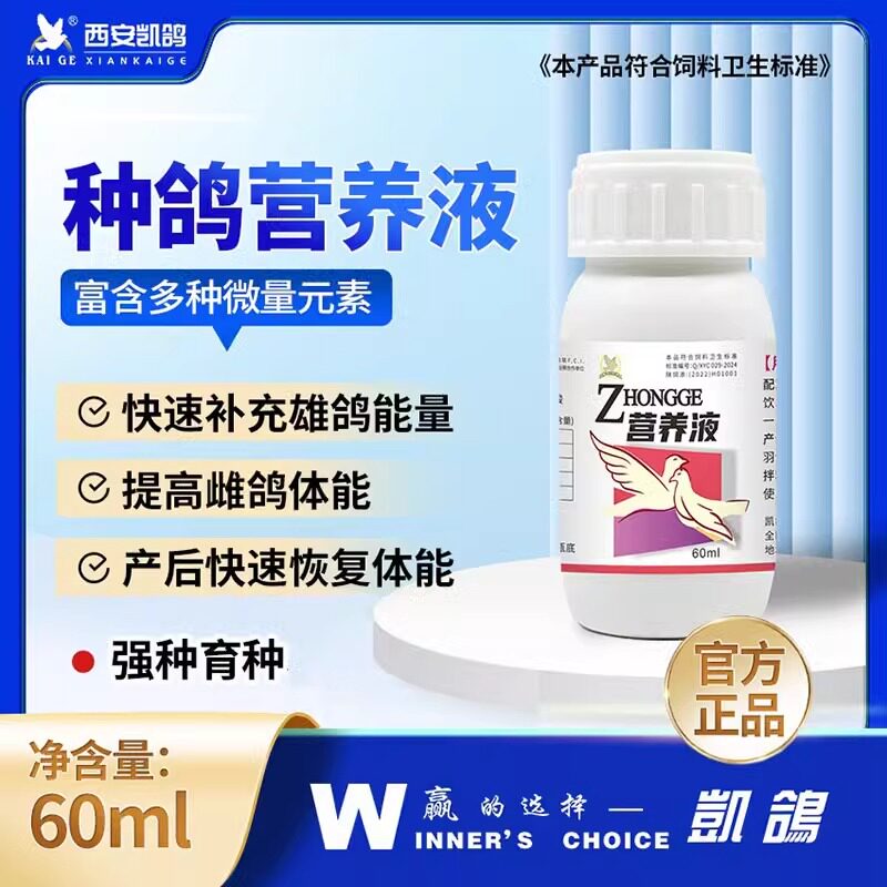 凯鸽种鸽营养液鸽药信鸽子药大全提高赛鸽繁殖性能补充调理凯哥