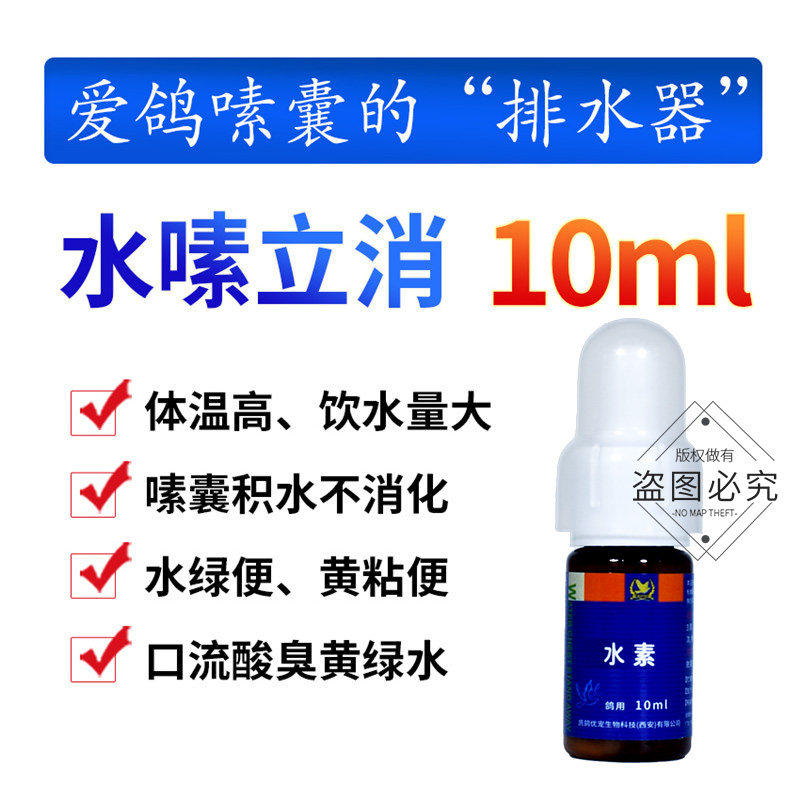 凯鸽鸽药水嗉立消嗉囊炎积水清理胀气鸽子药大全10ml嗉囊炎鹦鹉鸟