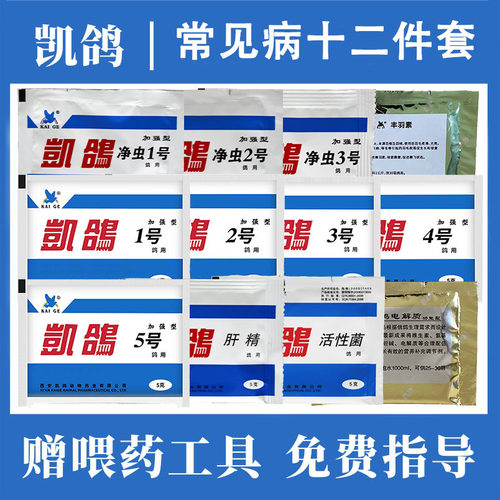 凯鸽鹦鹉药养鸟备用套装拉稀感冒