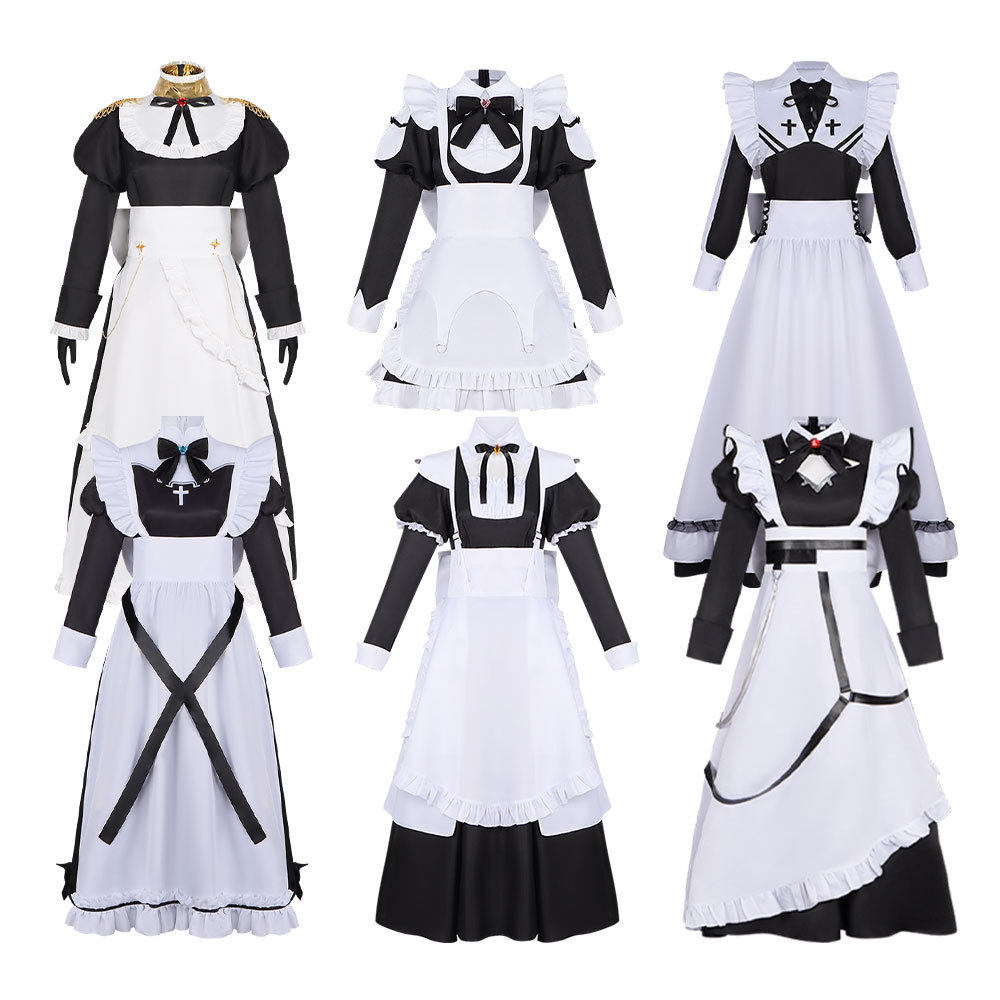 以死亡游戏为生cos服幽鬼女仆红野二次元连衣裙cosplay舞台表演服