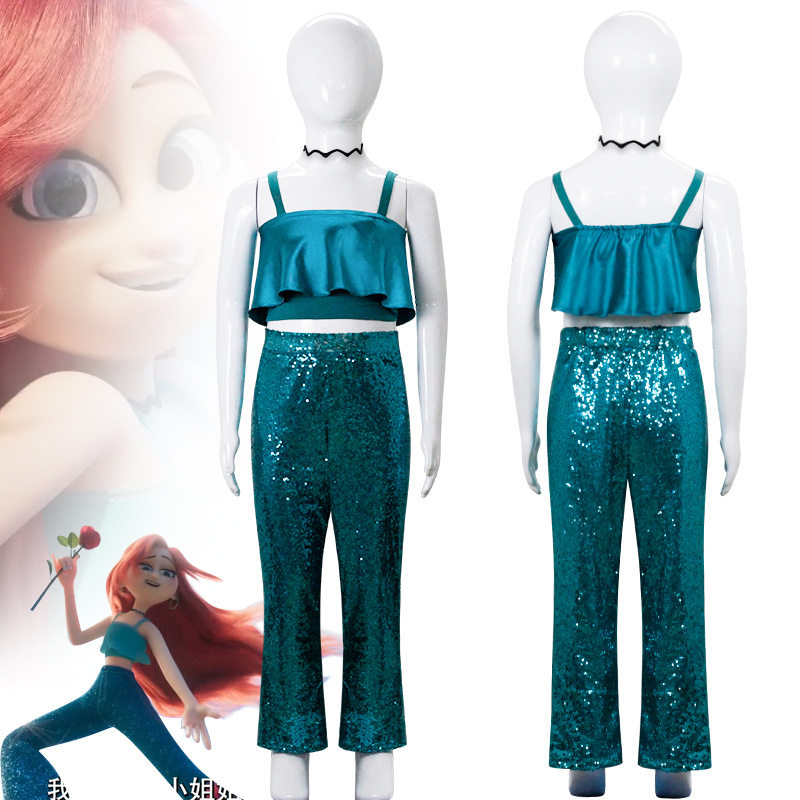 23欧美新款变身吉妹cos儿童裙子cosplay 舞台表演演出服现货