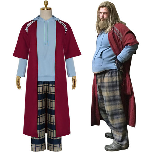 电影复仇者4圣诞节套装终局之战Thor雷神托尔cosplay服肥胖舞台装