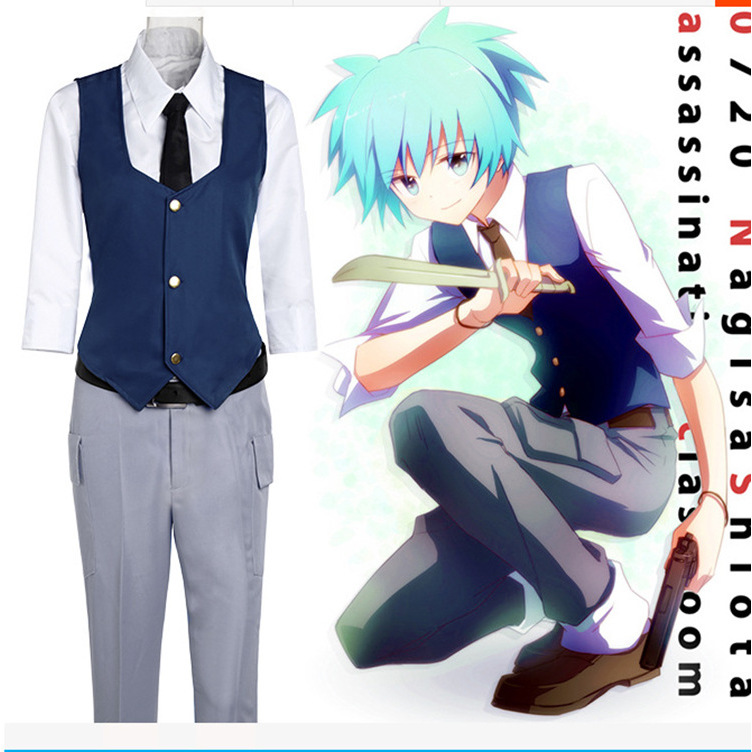 甜哒哒动漫暗杀教室cos服潮田渚服装cosplay服饰