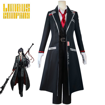 浮士德cos服边狱巴士公司鸿璐长款游戏黑色制服cosplay服装