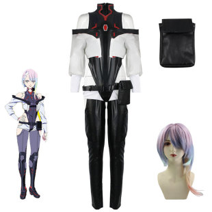 赛博朋克边缘行者2077露西cos衣服Lucy服装跑手假发赛博浪客女装