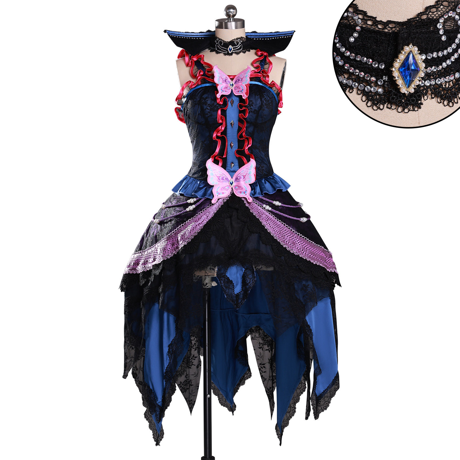 精灵梦叶罗丽cos服契约白光莹换装哥特连衣裙cosplay动漫表演服装