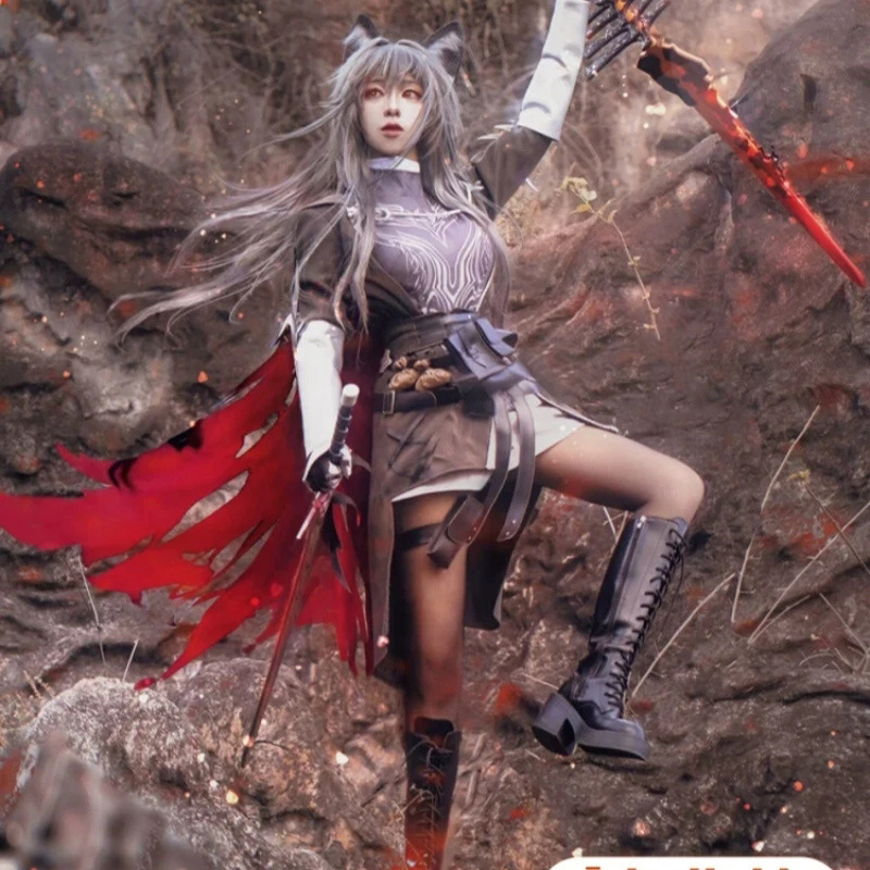 万圣节cos缄默德克萨斯cos服装明日方舟cos服动漫游戏cosplay