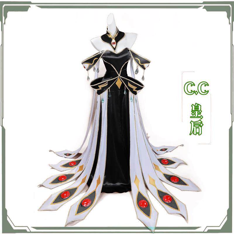 反叛叛逆的鲁路修cos服CC白皇后C.C女装动漫礼服cosplay