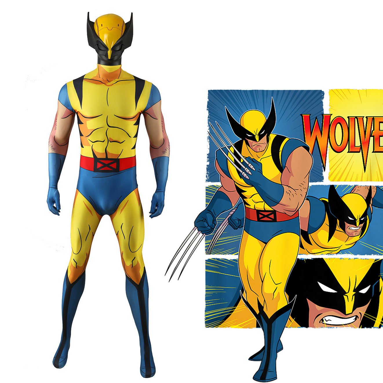 动画X战警97X-Men97金刚狼衣服万圣节cos角色扮演cosplay服装
