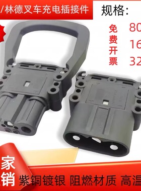 REMA叉车公母充电器80A160A320A合力杭叉林德适用叉车公母插头