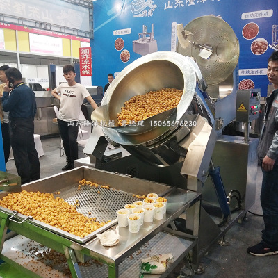 工厂用的大型自动爆米花机厂家出售全新球形爆米花机子