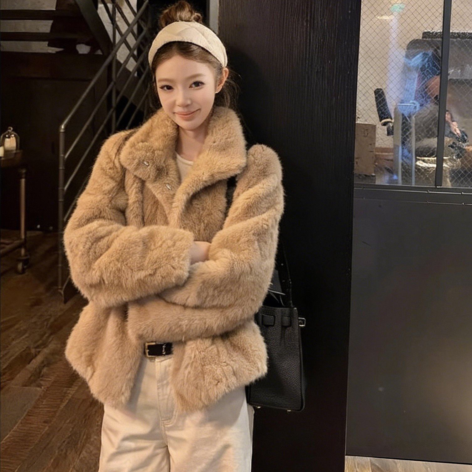 正确版带内衬好rua！软而有骨的秋冬底气 环保毛毛外套女保暖皮草