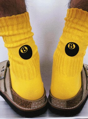 TREETALLIFE【1双装】袜子男款女款艺术生男士堆堆袜运动中筒棉袜