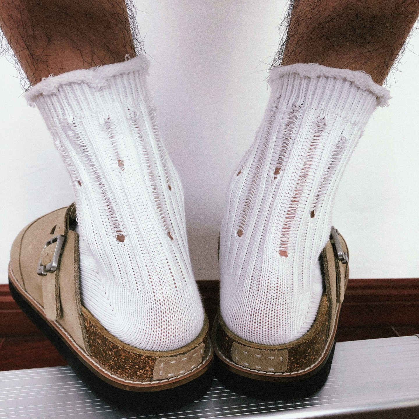 TREETALLIFE升级版卷边破洞袜