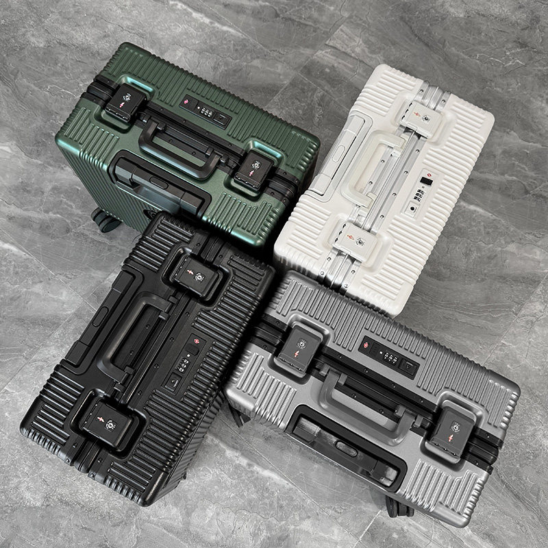 漫旅仕前开盖口铝框行李箱多功能小型轻便横款密码登机旅行拉杆箱,箱包皮具/热销女包/男包,旅行箱,淘宝优惠券,粉丝福利购,淘宝优惠卷