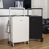 中置宽拉杆女大容量行李箱铝框拉杆箱旅行箱男万向轮多巴胺登机箱