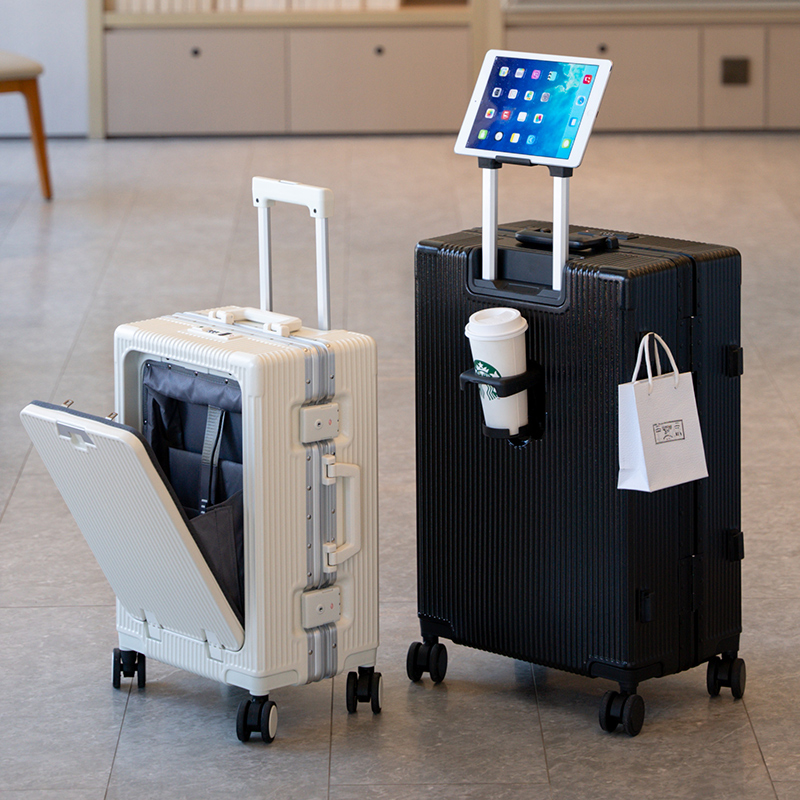 前置开口行李箱女拉杆箱20寸登机