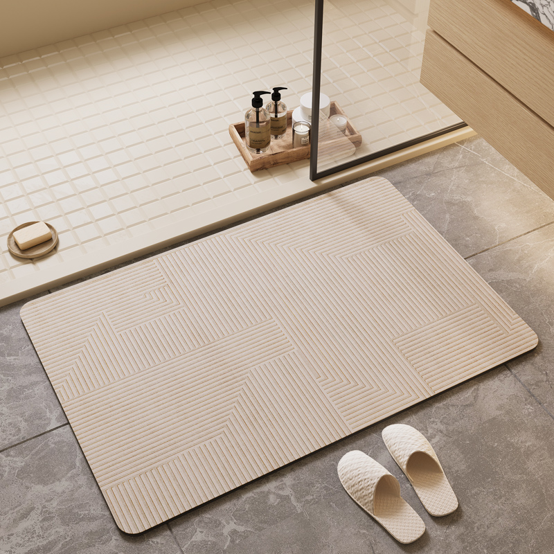 侘寂风浴室防滑吸水垫卫生间脚垫