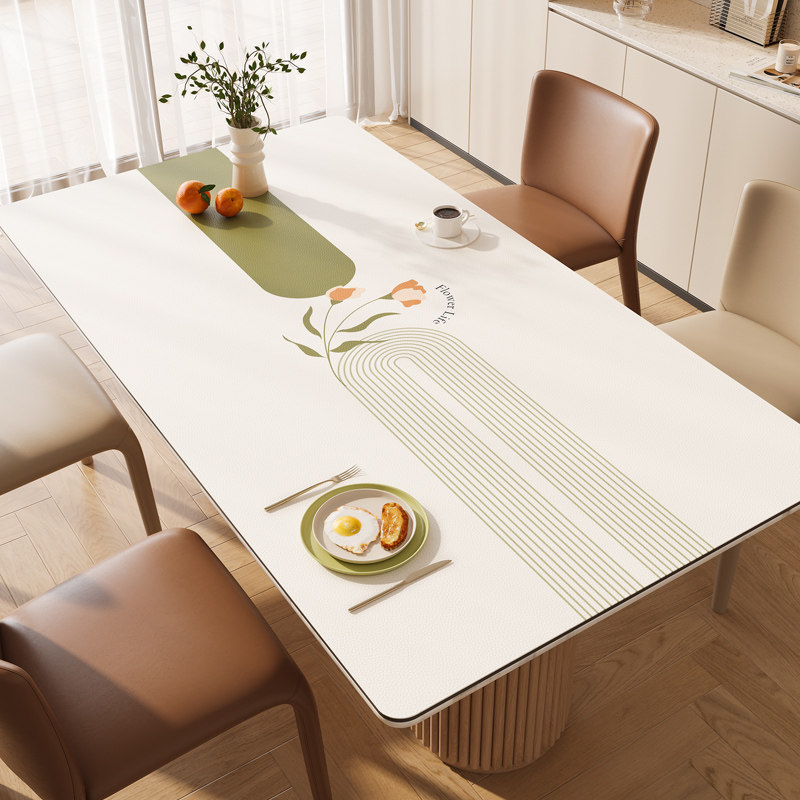清新桌布免洗防水防油pvc餐桌垫轻奢高级感茶几垫布桌面保护垫子,居家布艺,桌布,淘宝优惠券,粉丝福利购,淘宝优惠卷