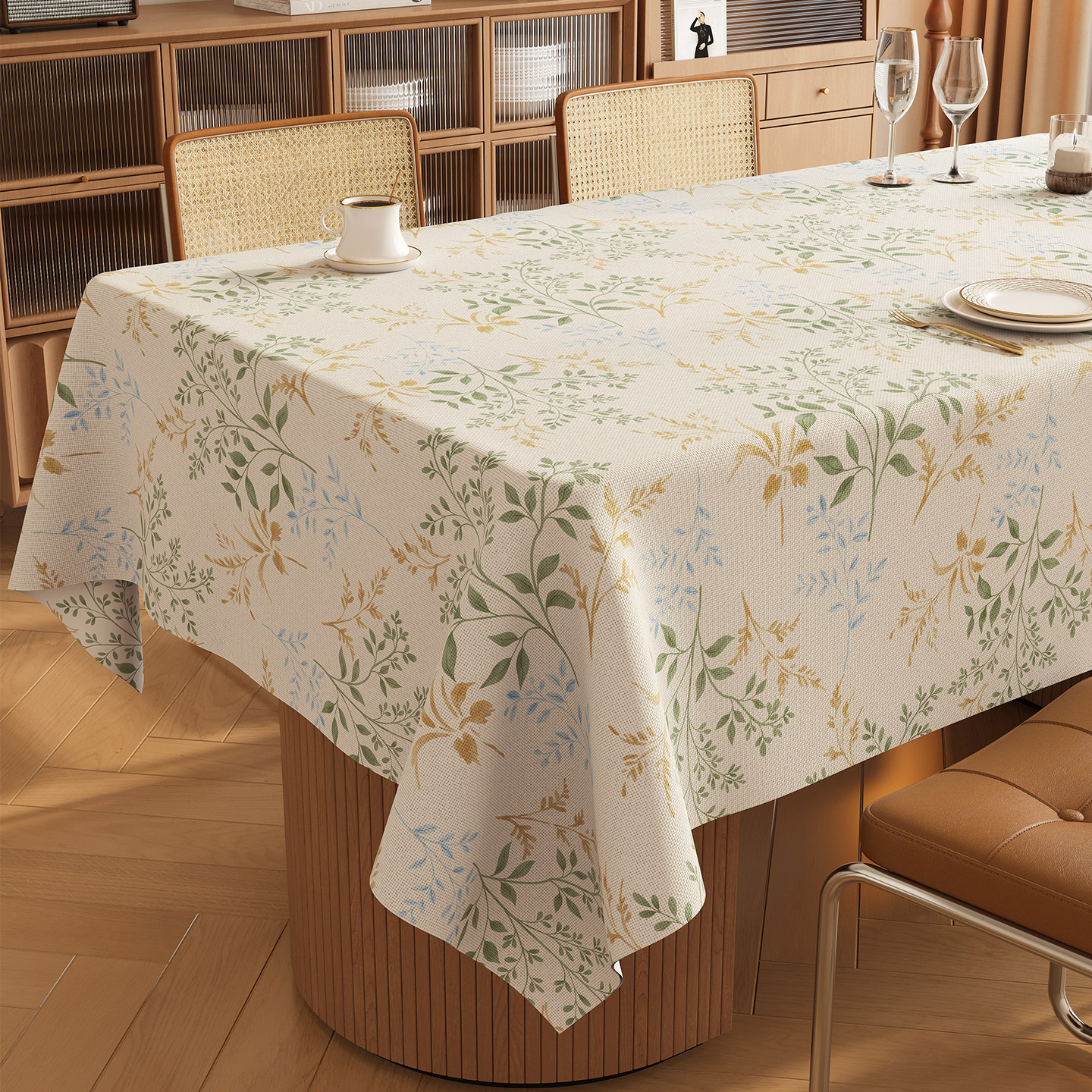 法式复古桌布棉麻布艺餐桌台布防水防油免洗桌垫桌面防烫亚麻盖布,居家布艺,桌布,淘宝优惠券,粉丝福利购,淘宝优惠卷
