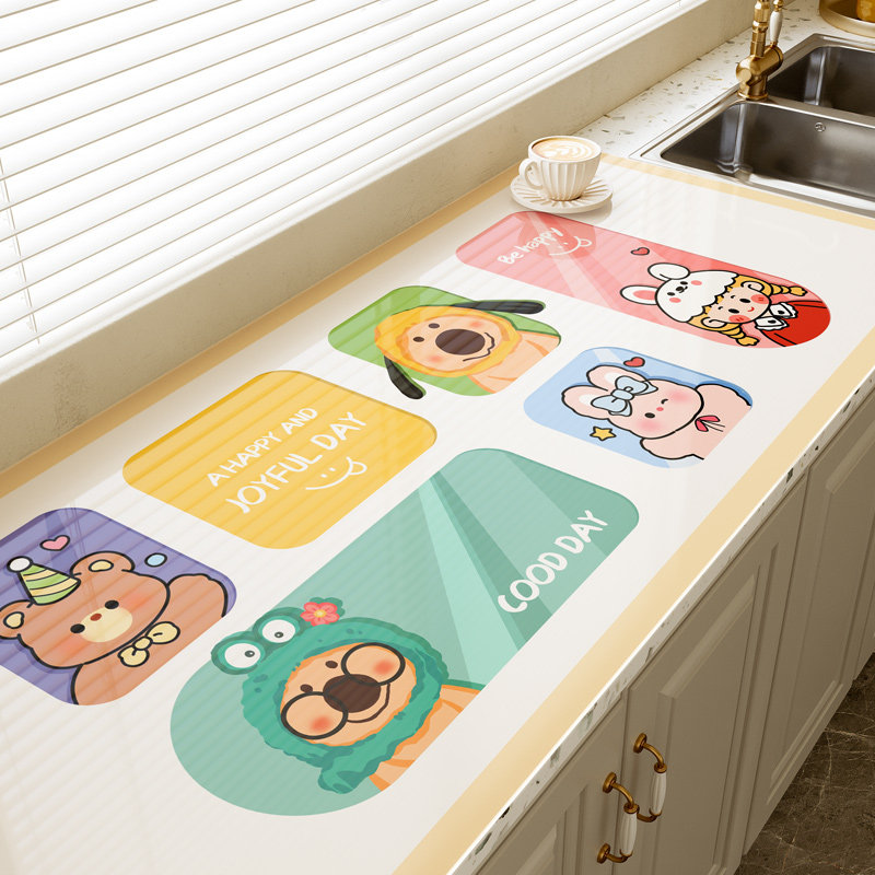 pvc软玻璃厨房保护垫免洗防水防油多巴胺桌垫耐脏可擦桌布台面垫,居家布艺,桌布,淘宝优惠券,粉丝福利购,淘宝优惠卷