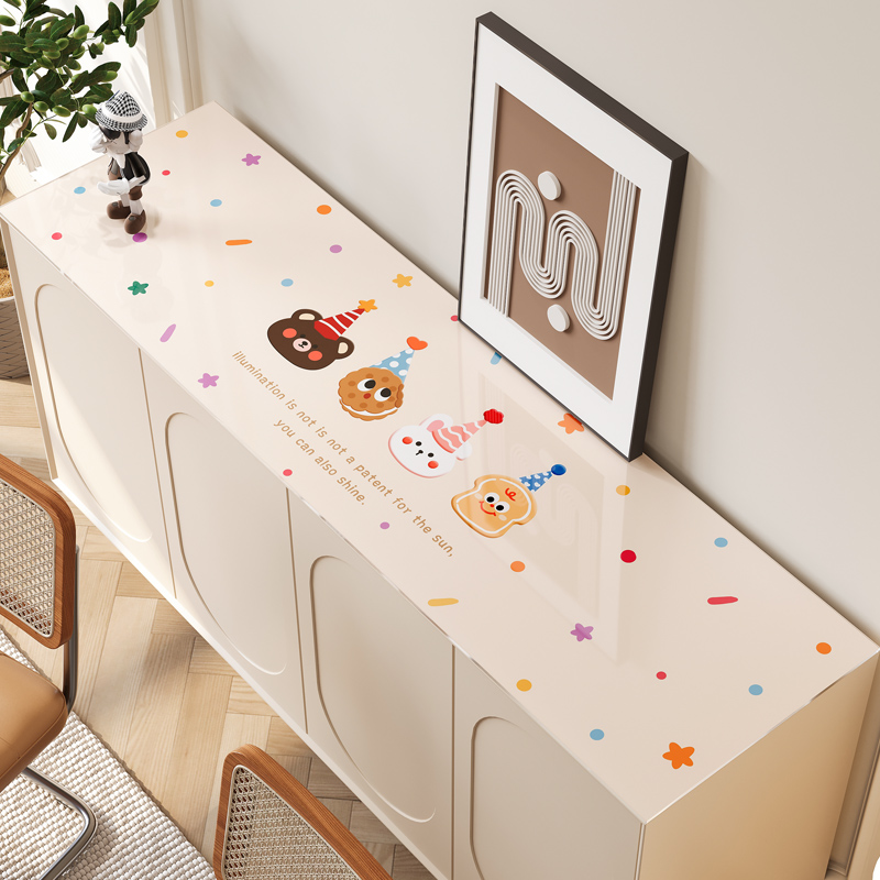 软玻璃边柜垫渗油易打理保护垫