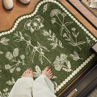 中古风入户地垫别墅门口进门脚踏垫高级感电梯厅门前换鞋地毯门垫